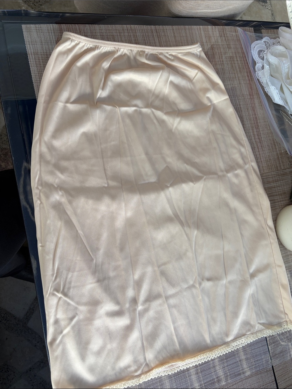 Beige slip skirt 10
